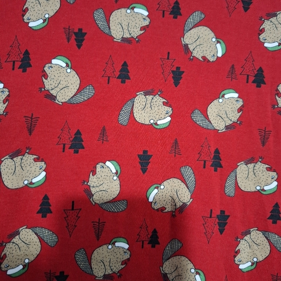 Duluth Trading Co Red Pajama Set with Floral Print - Picture 6 of 16